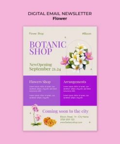 花店数字媒介资讯排版设计