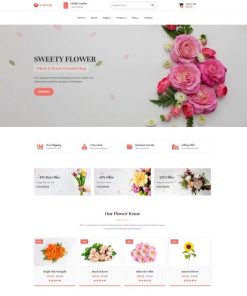 HTML5花店在线商城网站模板
