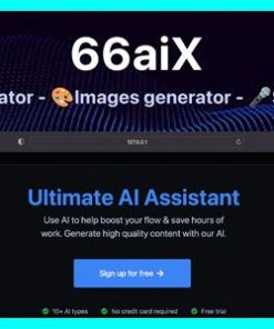 66AIX AI 内容聊天机器人图像生成器语音转文本 SaaS66aix ai content chat bot images generator speech to text saas