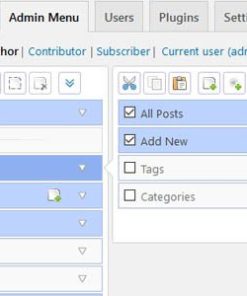 admin menu editor pro wordpress plugin 管理菜单编辑器专业版 WordPress 插件