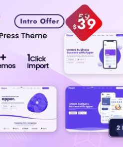 Apper 登陆页面 WordPress 主题apper landing page wordpress theme