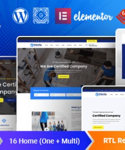 Clenix 清洁服务 WordPress 主题clenix cleaning services wordpress theme
