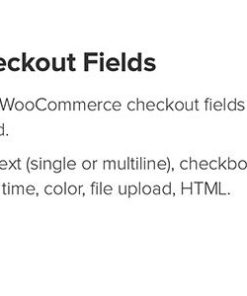 flexible checkout fields pro 灵活结账字段专业版