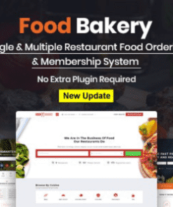 食品面包店 WordPress 主题foodbakery wordpress theme
