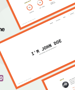 故障简历 WordPress 主题glitche resume wordpress theme