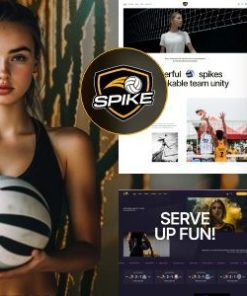 Spike 排球 WordPress 主题spike volleyball wordpress theme
