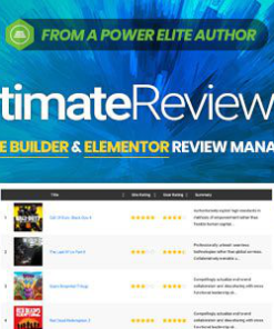 ultimate reviewer elementor wpbakery 终极审稿人 Elementor WPBakery