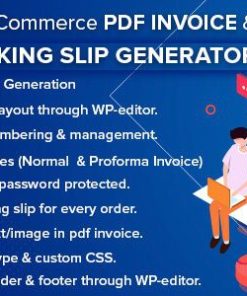 woocommerce pdf invoice packing slip with credit note WooCommerce PDF 发票装箱单和贷方通知单