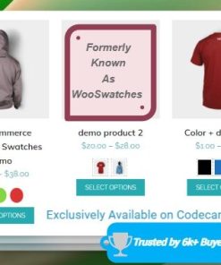 woocommerce color or image variation swatches WooCommerce 颜色或图像变体样本